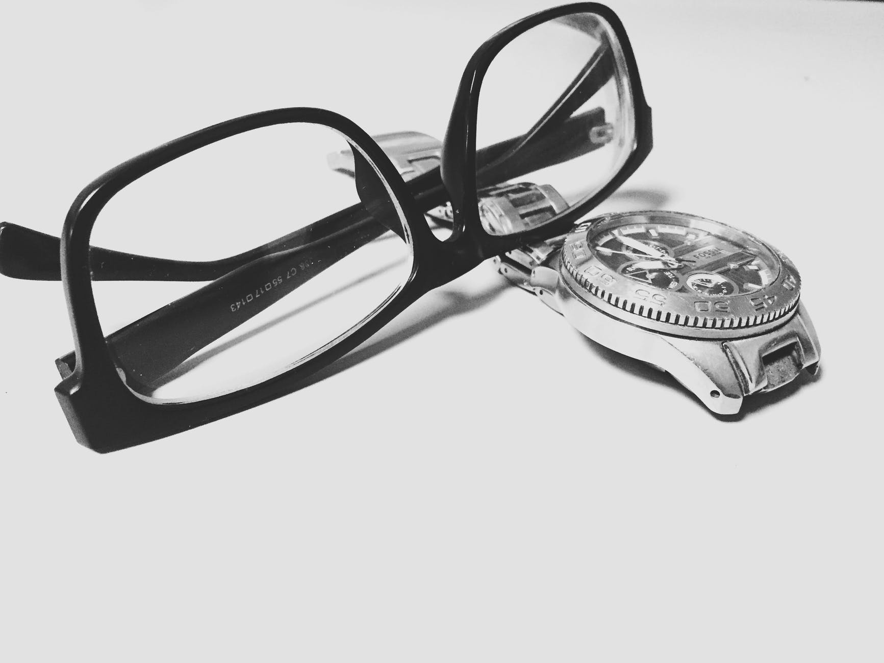 accessory black and white close up eyeglasses