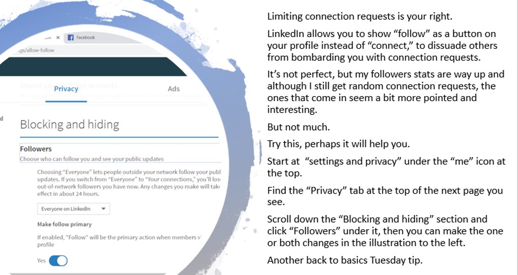 blocking and hiding on LI