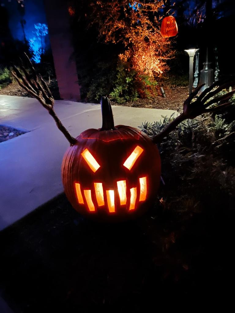 jack o lantern outdoor lamp
