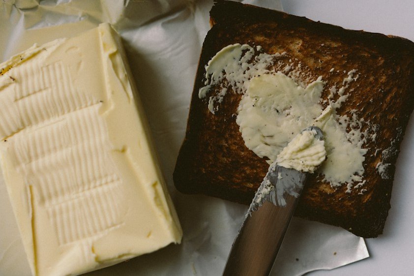 a cake with a knife