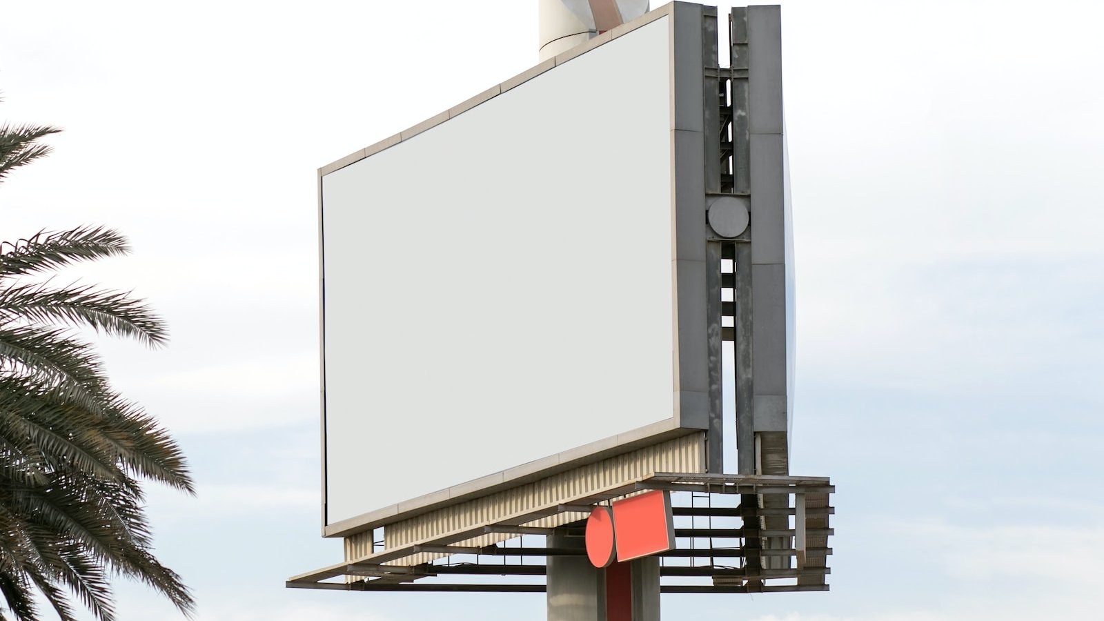 rectangular blank billboard