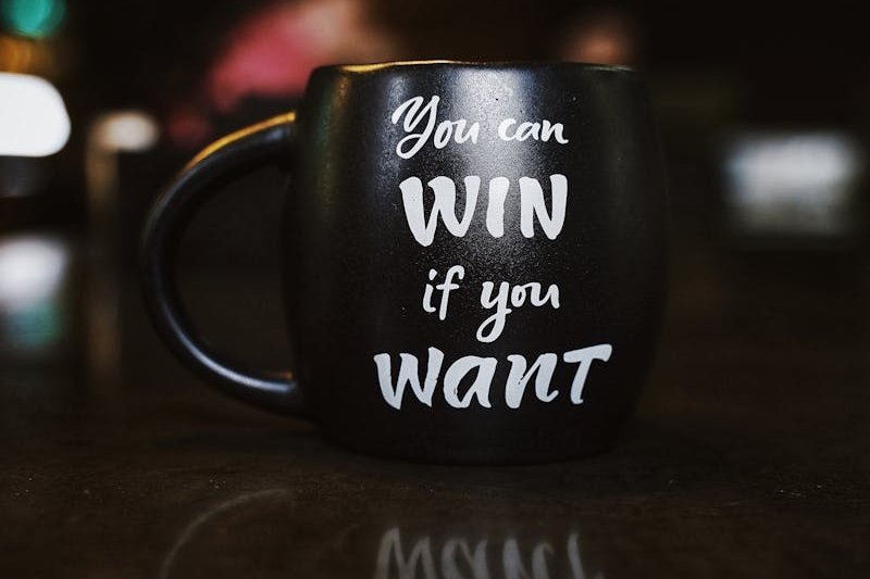Close-Up Photo of Black Ceramic Mug