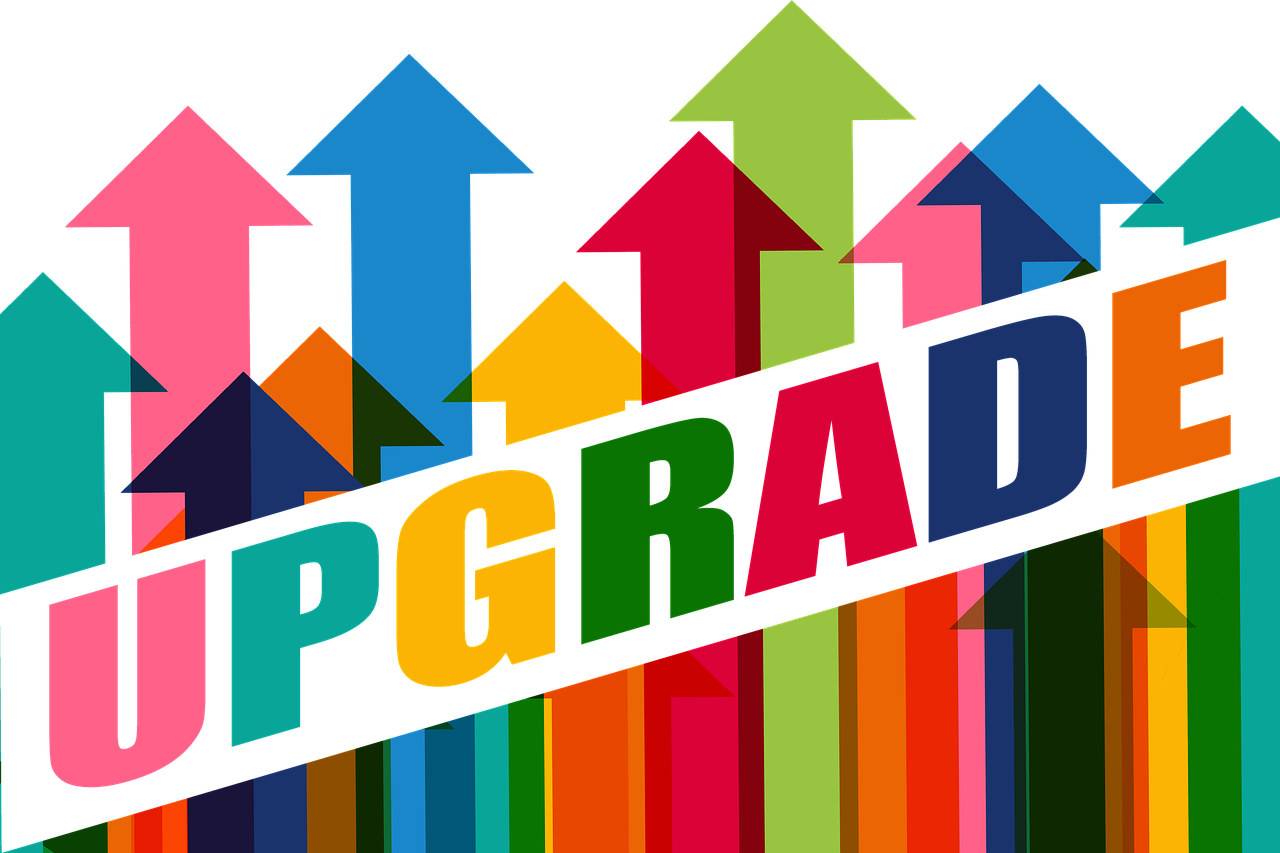update, upgrade, to update