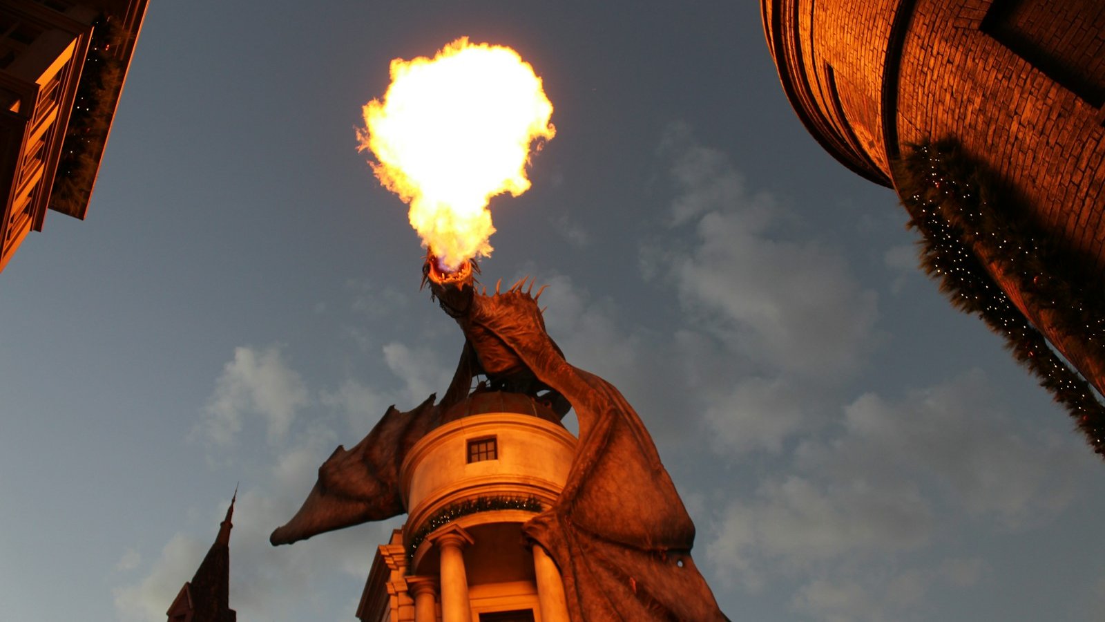 dragon breathing fire